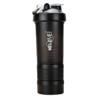 Protein powder cup Fitness training bottle.Milkshake cup ./Contains stirred steel balls, fittings