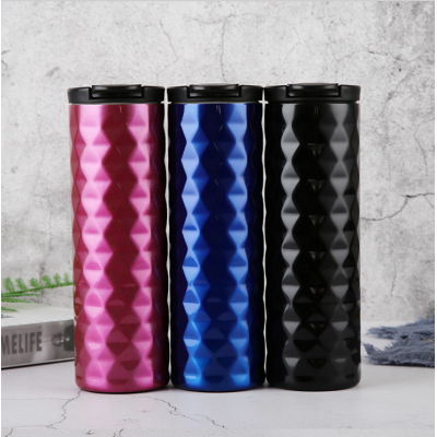 2020 new thermos cup Diamond Stainless Steel Mug diamond straight body water cup creative gift coffee cup