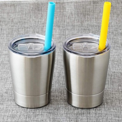 8.5oz Stainless Steel Double Wall Cup With Slide Lid